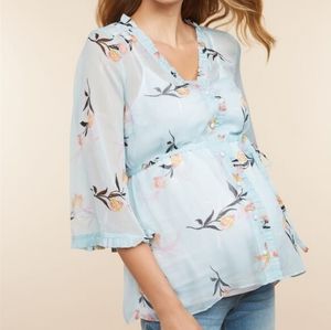 Jessica Simpson Maternity NWT sheer blouse